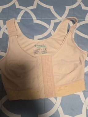 Marena Recovery Front-Closure Post-Op Bra in Light Pink